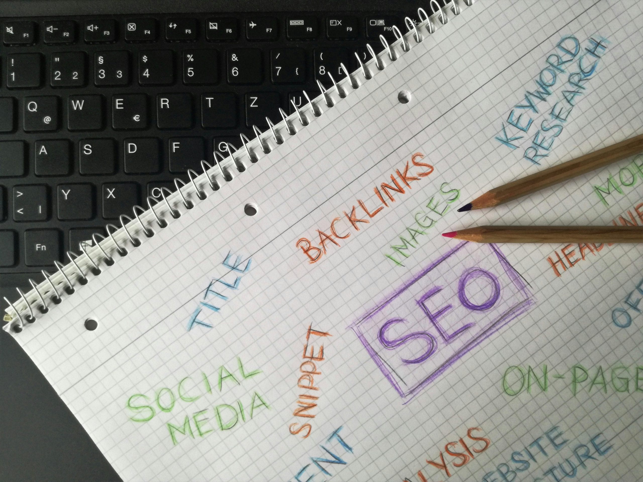 Scribbled Notes about SEO on a Computer Keyboard for kenmore and surrounds